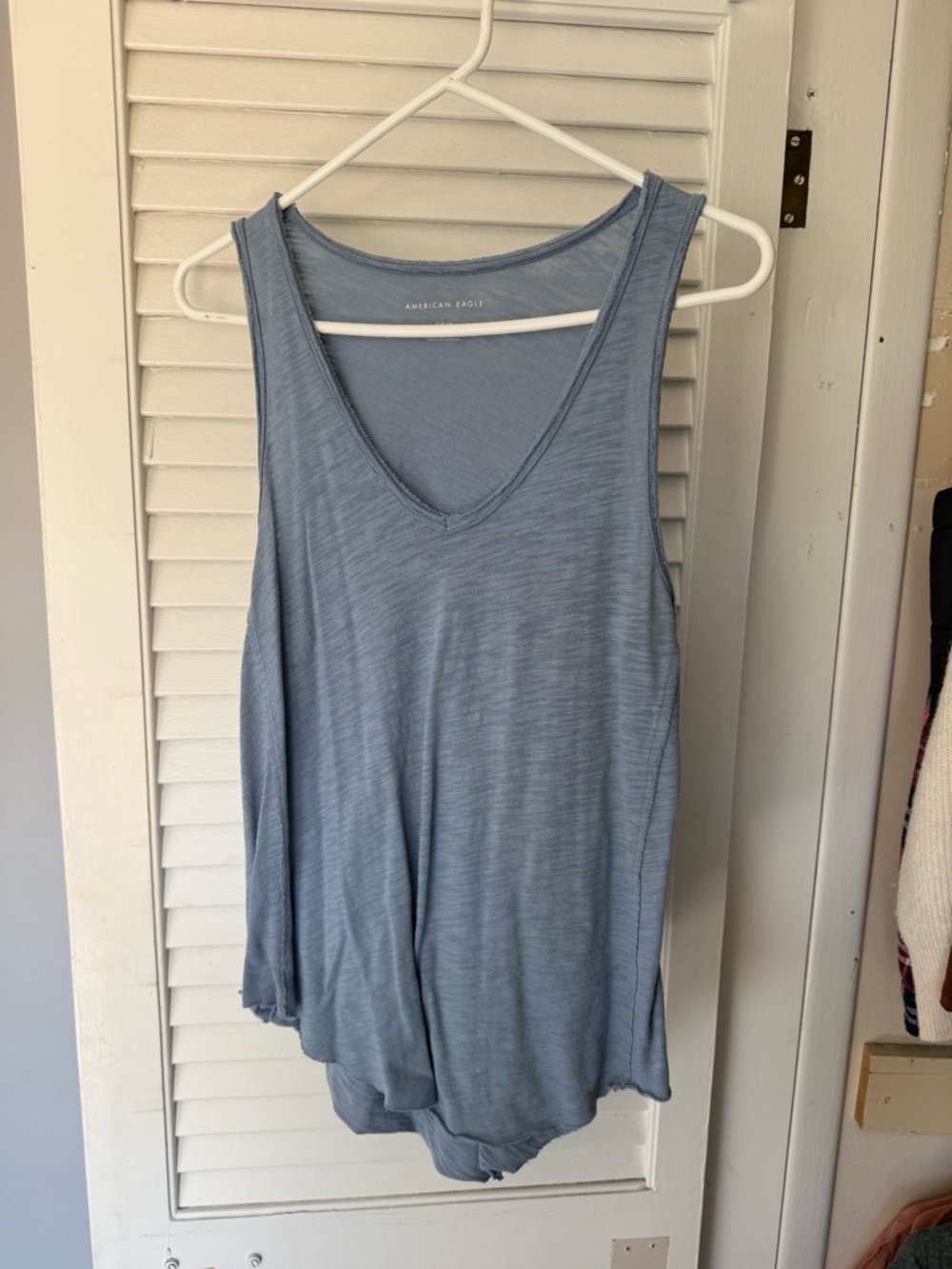 American Eagle Outfitters Pale Blue V-Neck Tank